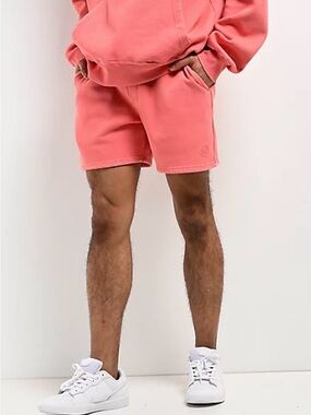 Men's Coral Casual Drawstring Shorts